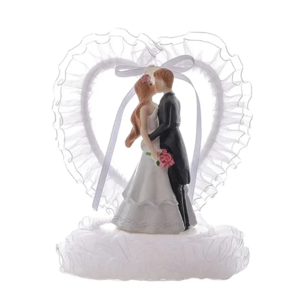 Bride And Groom Figurines Cake Toppers Resin Doll Wedding Cake Topper Figurine Valentine's Day Engagement Decor Anniversary Gift - Image 6