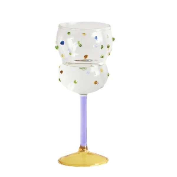 Champagne Coupe Colorful Goblet Glass Sparkling Gem Cocktail Champagne Glass Dessert Drinking Glasses Bar Wine Glasses - Image 11