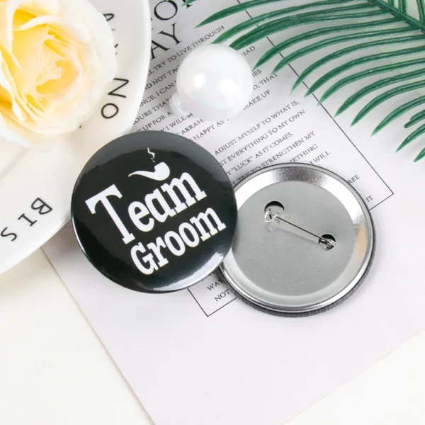 Groom to be Badge Pins Bachelor Party Button Pins Team Groom Pins Gifts for Wedding Party Decorations Bride Groomsman Favors - Image 4