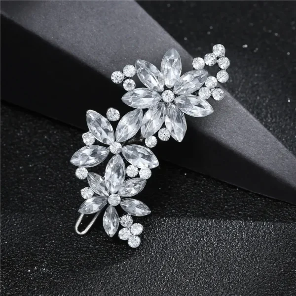 Fashion Bridal Barrettes Wedding Bridal Hair Clips Jewelry Accessories Crystal Rhinestone Hairpin Hair Clip For Women Bride Gift - Image 2