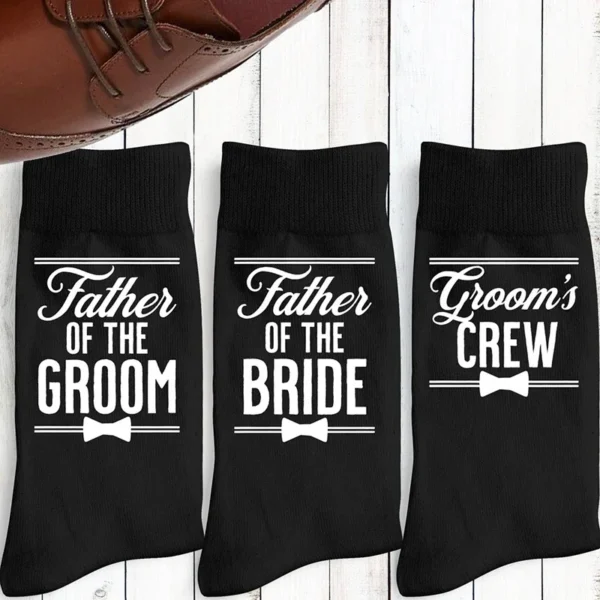 Father of the Bride Groom to be Best Man Groomsman Socks Wedding engagement bridal shower bachelor party Proposal Gift present - Image 2