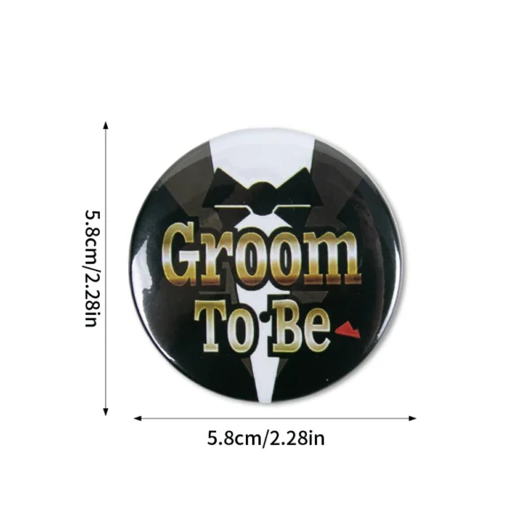 Groom to be Badge Pins Bachelor Party Button Pins Team Groom Pins Gifts for Wedding Party Decorations Bride Groomsman Favors - Image 10