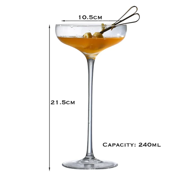 Cocktail Glass, Champagne, Martini, Wine Glasses, Long Stem Glassware - Image 20