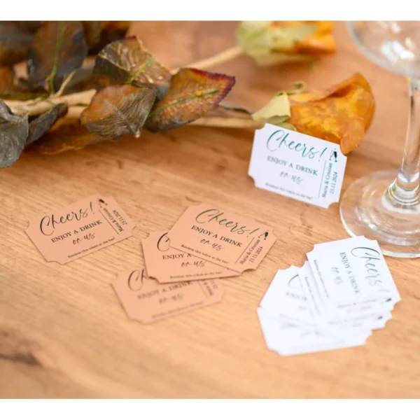 Personalized Drink Tickets for Wedding Guest,Personalized Drink Token for Wedding Guest,Tickets for Free Drinks - Image 2