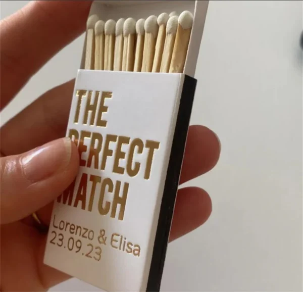 Personalized Wedding Matches - Monogram Matchbox, Gold Foil Matches, Personalized matches, wedding matches, Custom Matchbox, - Image 5