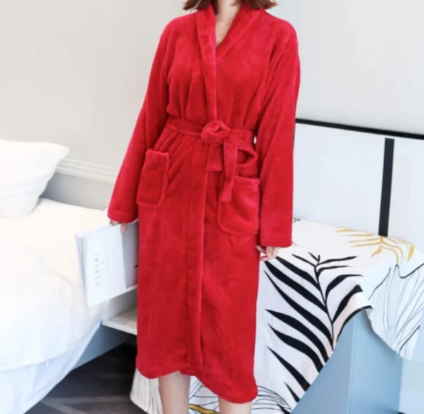 Customized Honeymoon Robes Couples Spa Robes Gift Bride And Groom Gift Mr Mrs Bathrobes Flannel Anniversary King Queen Bathrobes - Image 13