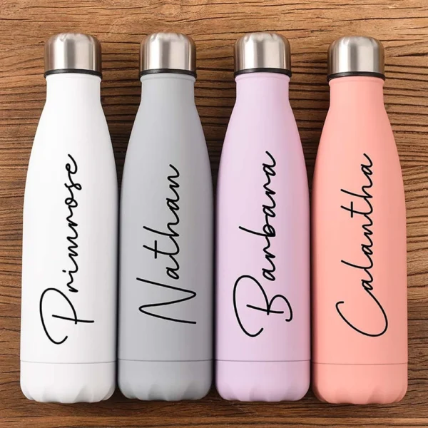 Personalized Water Bottle Custom Insulated Bottle Sports Water Bottle Hot Cold Thermos Wedding Gifts Bridesmaid Tumblers - Image 2