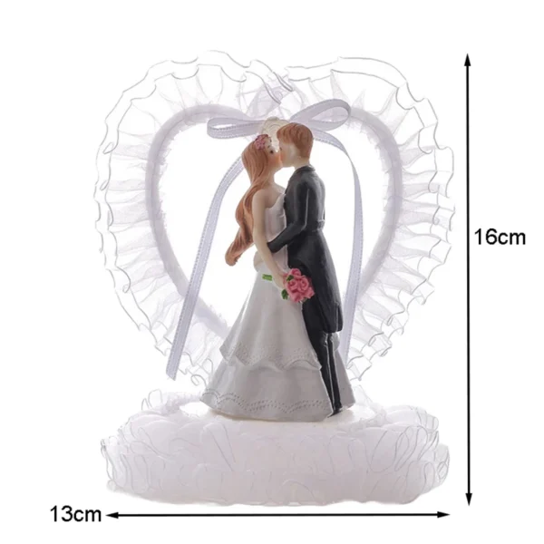 Bride And Groom Figurines Cake Toppers Resin Doll Wedding Cake Topper Figurine Valentine's Day Engagement Decor Anniversary Gift - Image 7