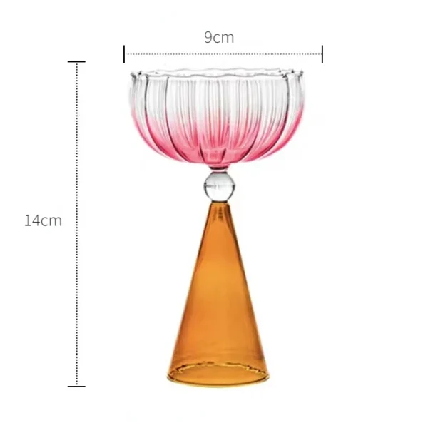 1pc Champagne Coupe Cocktail Glass Flutes Glass Whiskey Cups Tall Glasses Glass Cups Champagne Flute Wine Goblet - Image 7