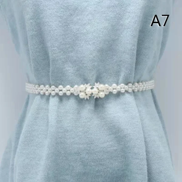 Crystal Satin Bridal Belt Sash Rhinestones Wedding Dress Belt Bridal Belt Wedding Dress Belt - Image 17