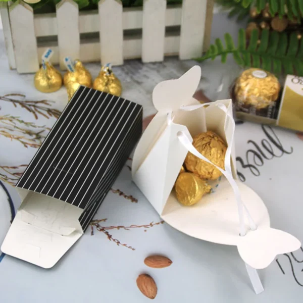 20/50/100pcs Groom And Bride Wedding Dresses With Ribbon Candy Box Favor And Gifts Bag DIY Wedding Souvenirs Party Decorations - Image 6