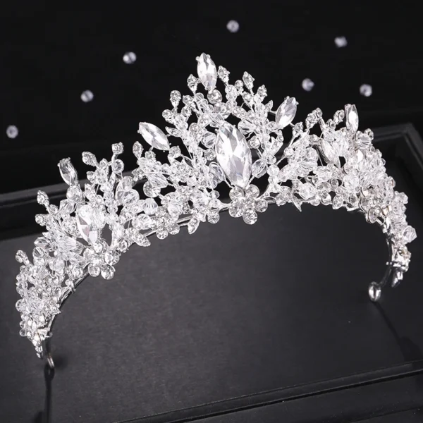 Crystal Crown Tiara Bridal Hair Ornaments Women Hair Accessories Wedding  Headpieces Bridal Crown Rhinestone Headband - Image 4