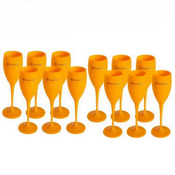 Acrylic Pink Orange Champagne Flutes Wholesale Party Wine Glasses Acrylic - Image 3