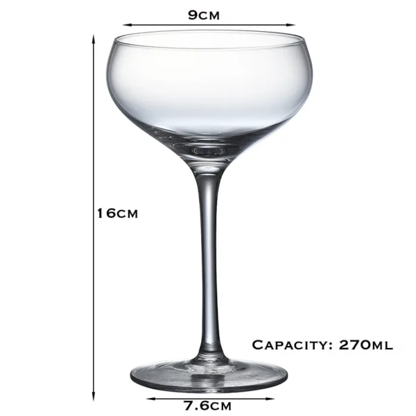 Cocktail Glass, Champagne, Martini, Wine Glasses, Long Stem Glassware - Image 21