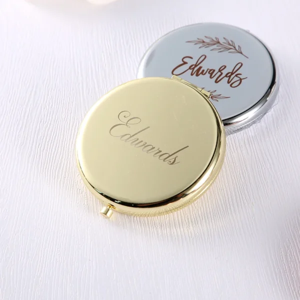 Personalized Engraved Compact Mirror Favor,Custom Pocket Mirror with Name, Gift for Her,Bridesmaid Gifts,Wedding Party Gifts - Image 7