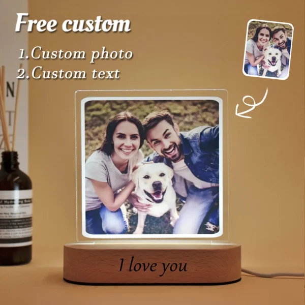 Personalized 3D Photo Lamp Custom Photo And Text Customized Valentine's Day Wedding Anniversary Birthday 3D Night Light Gifts - Image 18