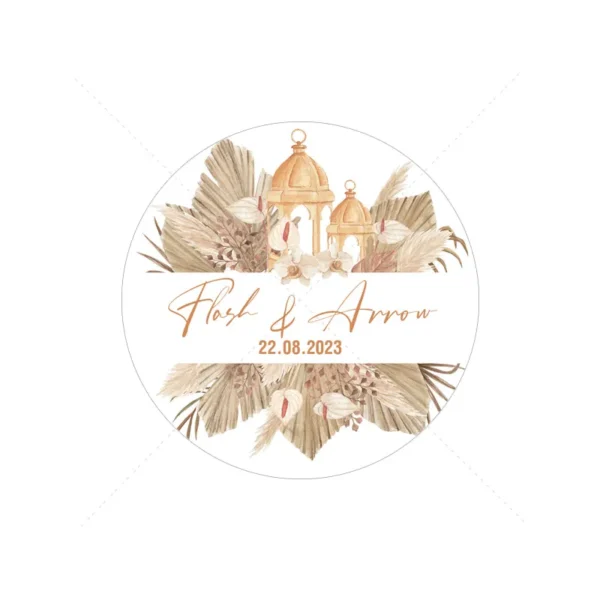 Custom Wedding Favor Sticker Personalized Fall Themed Favor Labels Stickers For Party Bags Wedding Guest Gifts Thank You Sticker - Image 16