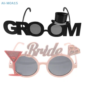 1PC Funny Groom & Bride Glasses Bachelor Party Eyeglasses Photo Props Wedding Decoration Supplies