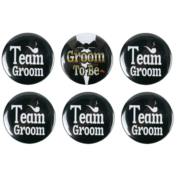 Groom to be Badge Pins Bachelor Party Button Pins Team Groom Pins Gifts for Wedding Party Decorations Bride Groomsman Favors - Image 9