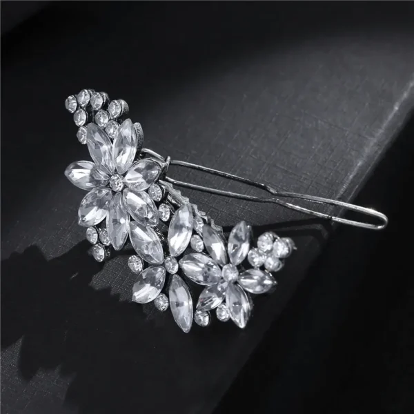 Fashion Bridal Barrettes Wedding Bridal Hair Clips Jewelry Accessories Crystal Rhinestone Hairpin Hair Clip For Women Bride Gift - Image 3