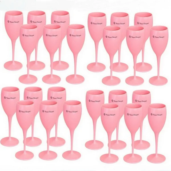 Acrylic Pink Orange Champagne Flutes Wholesale Party Wine Glasses Acrylic - Image 2