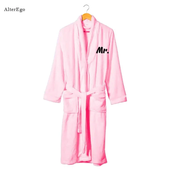 Custom Plush Bathrobe Personalized Terry Robe Bride Groom Customized Mens Bathrobes Valentines Gifts Robes for Couple Bath Robes - Image 10