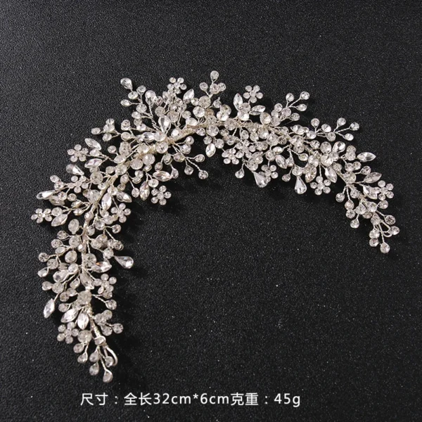 Crystal Rhinestone Bridal Wedding Headbands Tiaras Hairbands For Women Bride Bridal Wedding Hair Accessories Jewelry Band Gift - Image 6