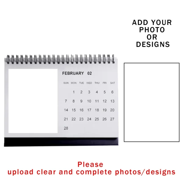 Customized Calendar Personalized Desktop Calendar Custom Photo Vintage Home Decor Personalized Printed Photos Couple Wedding - Image 2