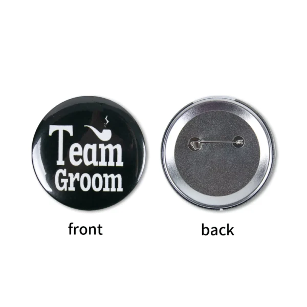 Groom to be Badge Pins Bachelor Party Button Pins Team Groom Pins Gifts for Wedding Party Decorations Bride Groomsman Favors - Image 3