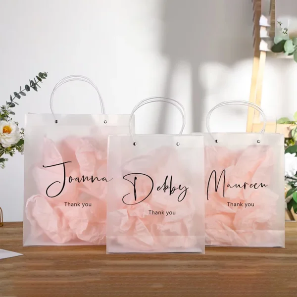 Personalized Bridesmaids Luxury Gifts Bags for Birthday Bachelorette Parties Name Pvc Wedding Favors Bridal Showers Package Bags - Image 3