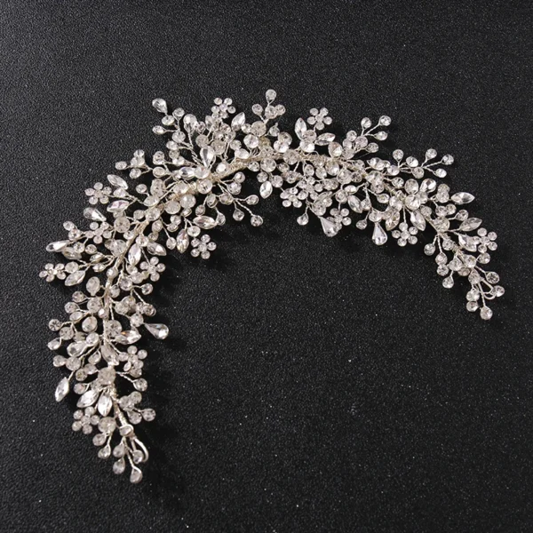 Crystal Rhinestone Bridal Wedding Headbands Tiaras Hairbands For Women Bride Bridal Wedding Hair Accessories Jewelry Band Gift - Image 4