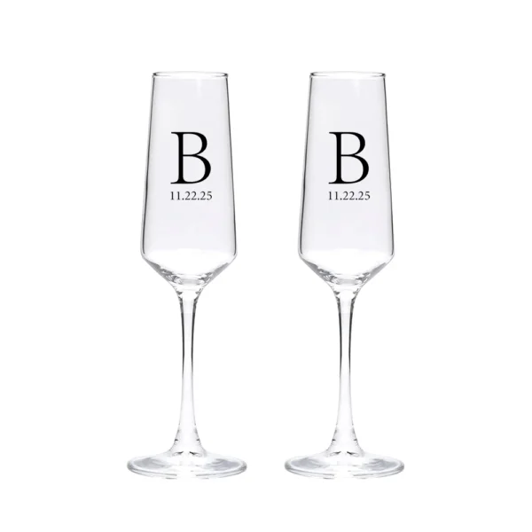 Custom Wedding Champagne Glasses, Bride and Groom Champagne Glass, Personalized Champagne Glasses, Flutes Glasses Champagne - Image 15