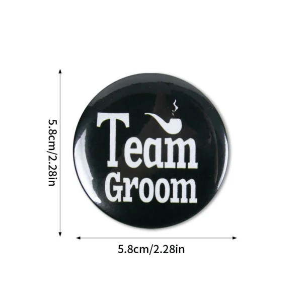 Groom to be Badge Pins Bachelor Party Button Pins Team Groom Pins Gifts for Wedding Party Decorations Bride Groomsman Favors - Image 5