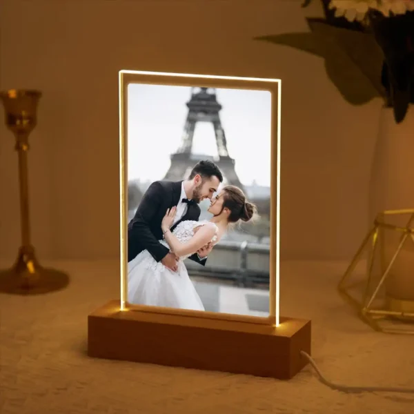 Personalized 3D Night Light Custom Photo And Text Lamp Customized Valentine's Day Wedding Birthday 7 Color 3D Lamp Gifts - Image 11