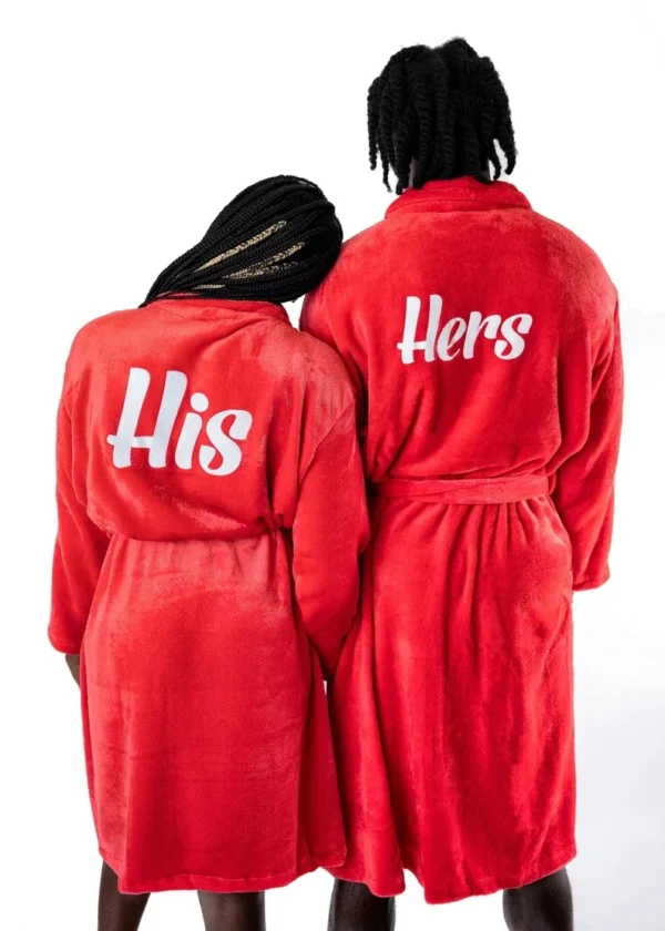 Customized Honeymoon Robes Couples Spa Robes Gift Bride And Groom Gift Mr Mrs Bathrobes Flannel Anniversary King Queen Bathrobes - Image 4