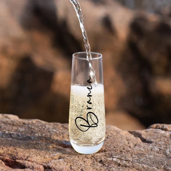 Personalized Champagne Flutes Custom Champagne Glasses Bridesmaid/Groomsmen Gifts Wedding Party Favors Bachelorette Party - Image 3