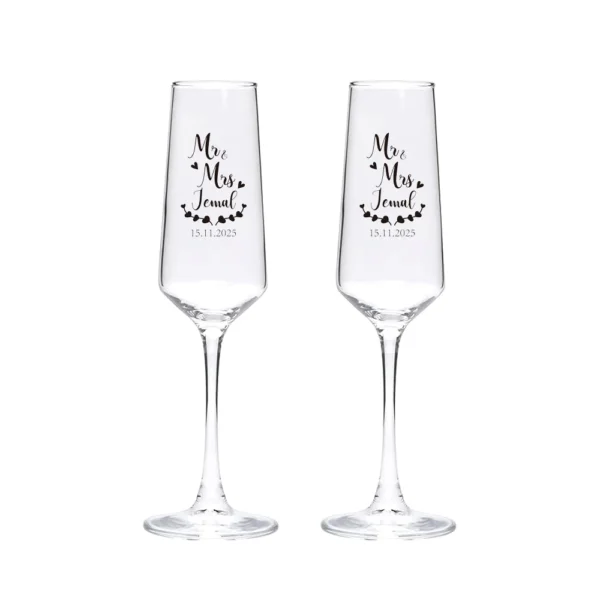 Custom Wedding Champagne Glasses, Bride and Groom Champagne Glass, Personalized Champagne Glasses, Flutes Glasses Champagne - Image 10