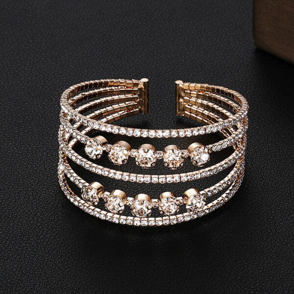 Bridal Accessories Temperament Full Diamond Elastic Bracelet - Image 3