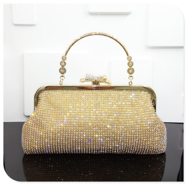 Diamond-studded Evening Bag Bridal Dress - Image 3